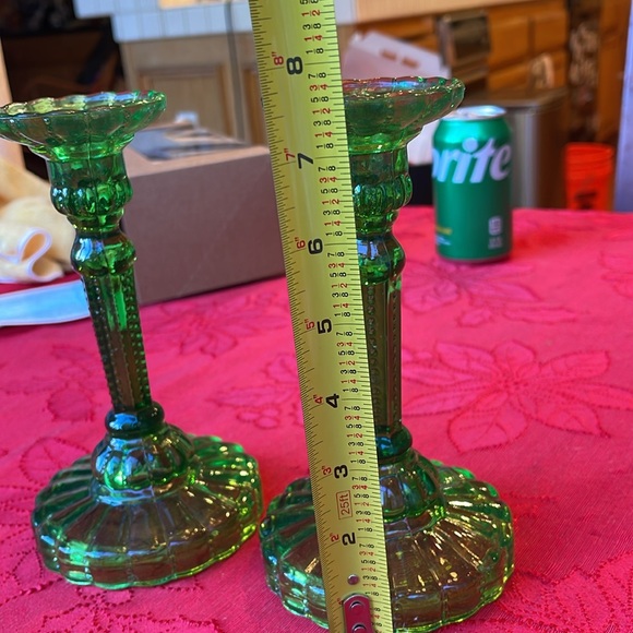 Vintage Cobalt Blue Mosser Glass Candle Holder Elegant Vintage Green Glass Candle Holders